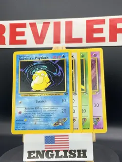 4 Vintage Pokemon Cards Lot - Gym Heroes & Gym Challenge Sabrina’s Lot 4 - HP - Image 1