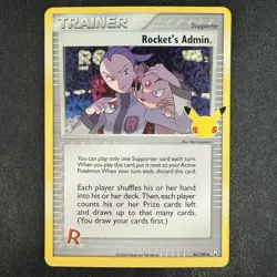 Pokemon TCG Rocket’s Admin. 86/109 Celebrations Classic Collection Holo Card - Image 1