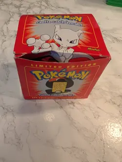 1999 Pokemon Mewtwo 23K Gold-Plated Burger King Promo Trading Card - Image 3