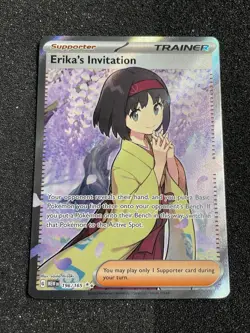 Erika’s Invitation 196/165 Scarlet & Violet 151 Ultra Rare Pokemon Card NM - Image 1