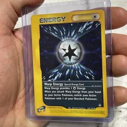 Warp Energy 147/147 Aquapolis Uncommon Vintage Pokemon TCG E-reader Card LP+ Vtg - Image 2
