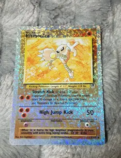 Pokemon Legendary Collection 13/110 Reverse Holo Hitmonlee Vintage Card - Image 1