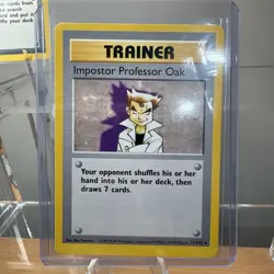 Lot of (5) 1999 Pokemon Trainer TCG Cards (Impostor Prof Oak) - Image 2