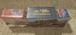 POKEMON Trading Cards TCG Costco 3 Pack Bundle CROWN ZENITH ETB + 2TINS (SEALED) - Image 2