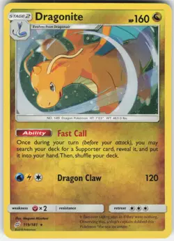 Dragonite - (Cosmos Holo) Promo Miscellaneous Cards & Products 119/181 MP-LP - Image 1