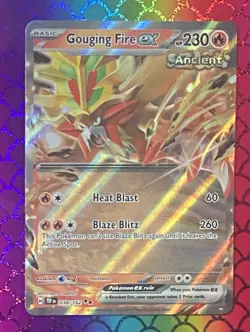 Gouging Fire EX 038/162 Full Art NM/M Temporal Forces Pokemon Card - Image 1