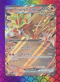 Gouging Fire EX 038/162 Full Art NM/M Temporal Forces Pokemon Card - Image 2