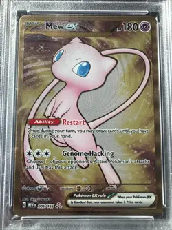 2023 Pokemon Mew ex Full Art 151 UPC Gold Metal Promo Card 205/165 PSA 10 GEM MT - Image 3