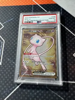 2023 Pokemon Mew ex Full Art 151 UPC Gold Metal Promo Card 205/165 PSA 10 GEM MT - Image 5
