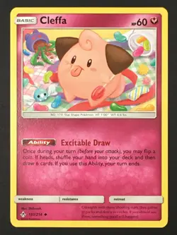 Pokemon TCG Cleffa 131/214 SM Unbroken Bonds Regular Uncommon NM CUTE CARD - Image 1