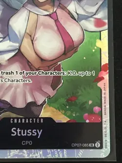 Stussy - OP07-085 - Super Rare - 500 Years in the Future - One Piece TCG Card - Image 4