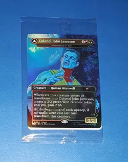 Magic the Gathering MAN-WOLF - Marvel Legends - CARD ONLY - Image 1