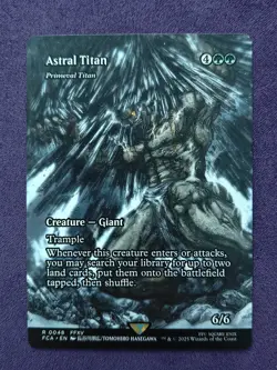 Astral Titan - Primeval Titan (Showcase) Final Fantasy: Through the Ages MTG - Image 1