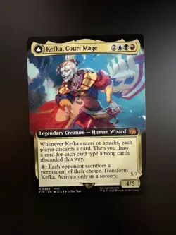 MTG Final Fantasy English Kefka, Court Mage Extended Art 0496 Non-Foil - Image 1