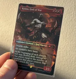 Kratos, God of War FOIL PlayStation ?? Secret Lair MTG - Image 1