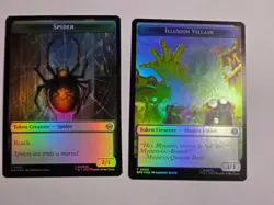 MTG - Spider | Illusion Villain FOIL Double Sided Token - Marvel: Spider-Man - Image 1