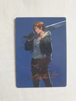 Magic The Gathering MTG Final Fantasy Art 47/53 Squall SeeD Mercenary Gold Stamp - Image 1