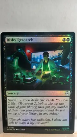 Risky Research Foil Common [NM] - MTG SPM - Image 1