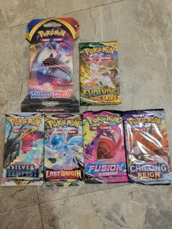 Pokemon Evolving Skies Booster Pack Lot Factory Sealed - Image 1