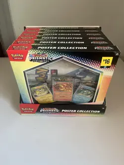 Pokemon Prismatic Evolutions Poster Collection Sealed Full Display Case Lot Of 6 - Image 1
