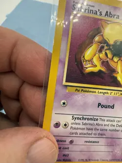 1999 Pokemon Wizards Black Star Promos Sabrina's Abra #19 LP See Video - Image 5