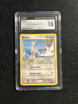 Pokemon TCG Persian EX FireRed & LeafGreen 44/112 Regular Uncommon GM CGC 10 - Image 1
