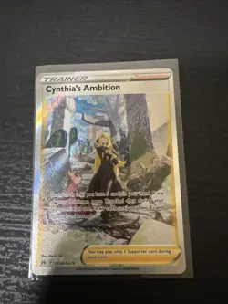 Pokemon TCG Cynthia's Ambition GG60/GG70 Crown Zenith: Galarian Gallery NM/M - Image 3