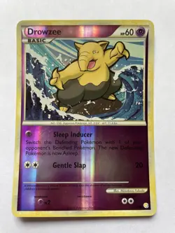 Drowzee 62/123 LP-NM Reverse Holo Common HeartGold SoulSilver Pokemon TCG - Image 1