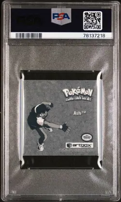 1999 Pokemon Stickers Ash Series 1 Bonus Prism Sticker #PR45 PSA NM 8 - Image 2