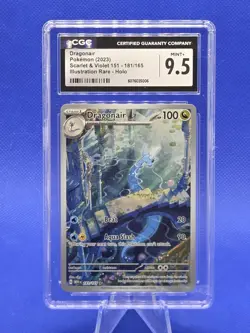 2023 Pokemon Scarlet & Violet 151 Dragonair 181/165 Illustration CGC 9.5 Mint+ - Image 1