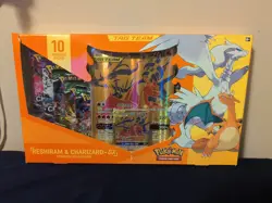Pokemon Reshiram And Charizard GX Premium Collection Sealed Box Sword And Shield - Image 2
