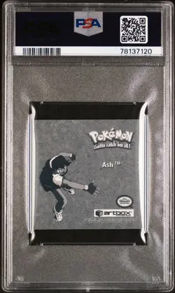 1999 Pokemon Stickers Ash Series 1 Bonus Prism Sticker #PR07 PSA NM 8 - Image 2