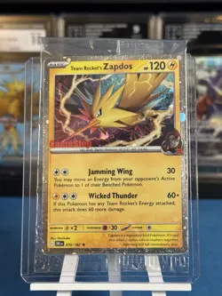 Pokemon Team Rocket’s Zapdos 070/182 Promo Destined Rivals GameStop SEALED - Image 1