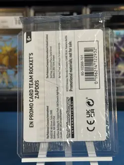 Pokemon Team Rocket’s Zapdos 070/182 Promo Destined Rivals GameStop SEALED - Image 2