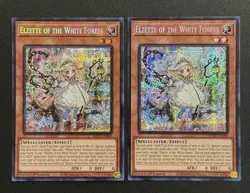 2025 YUGIOH MP25 1ST ED SECRET RARE ELZETTE OF THE WHITE FOREST X2 NM - Image 1