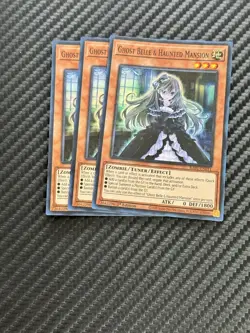 Yugioh 3x Ghost Belle & Haunted Mansion RA01-EN011 Super Rare 1st Edition NM - Image 2