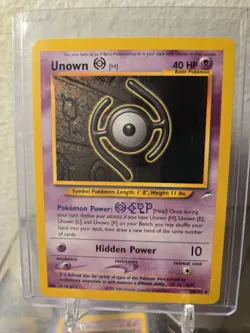 Unown H Neo Destiny Set Non-Holo Rare # 28/105 Pokemon Card - LP - Image 1