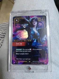 Riftbound TCG Origins Kaisa Survivor Card Champion Rare 039/298 Foil - League of - Image 1