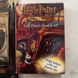 Harry Potter Trading Card Game Starter Kit Sealed W/ 2sets Booster Cards - Image 2