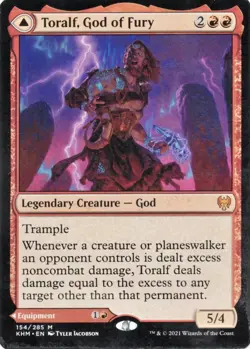 Toralf, God of Fury Toralf's Hammer - Kaldheim #154/285 MTG Magic Card VLP - Image 1