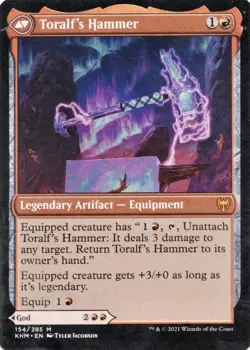 Toralf, God of Fury Toralf's Hammer - Kaldheim #154/285 MTG Magic Card VLP - Image 2