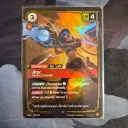 FOIL Riftbound Jinx Card OGN 030/298 English League of Legends - Image 1