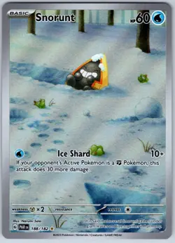 Pokemon TCG Snorunt 188/182 Paradox Rift Illustration Rare Card - Image 1