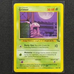 Grimer 48/62 Fossil Set Unlimited Vintage 1999 Pokemon EXC BUY 2 CARDS GET 1 FRE - Image 1