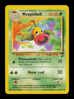 Weepinbell 64/130 Base Set 2 Pokemon LP-EXC BUY 2 CARDS GET 1 FREE!! - Image 1