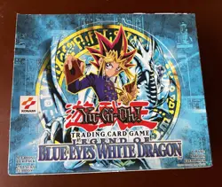YUGIOH! LEGEND OF BLUE EYES WHITE DRAGON Used EMPTY Booster Box! No Cards! - Image 1