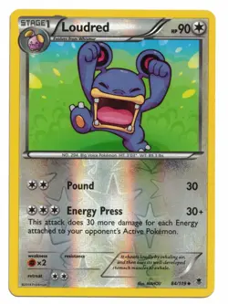 Pokemon Card: Loudred 84/119 REVERSE HOLO XY Phantom Forces Rare! EXC - Image 1