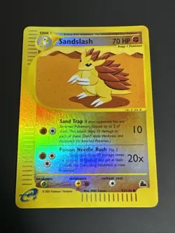 Sandslash 93/144 Reverse Holo Common Skyridge Pokemon Card E READER - Image 1