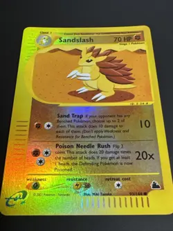 Sandslash 93/144 Reverse Holo Common Skyridge Pokemon Card E READER - Image 2