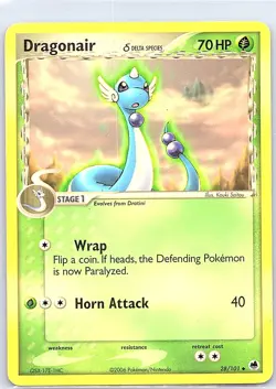 Dragonair 28/101 Non Holo Dragon Frontiers - Pokemon Card - LP - Image 1